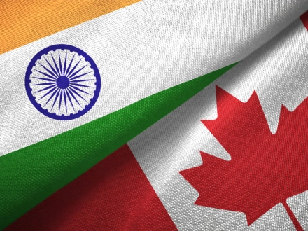 Relations commerciales Canada-Inde et drapeaux