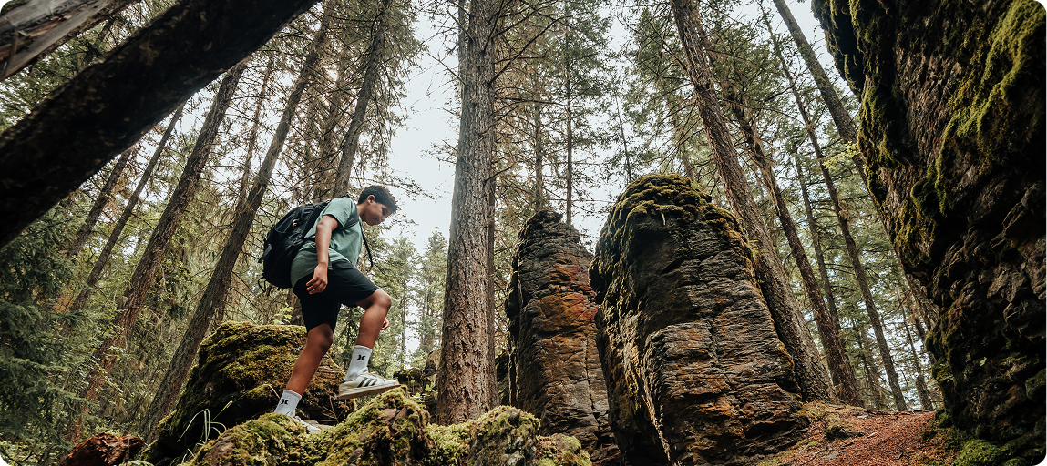 Vue aérienne du campement Roberts Roost près de Quesnel